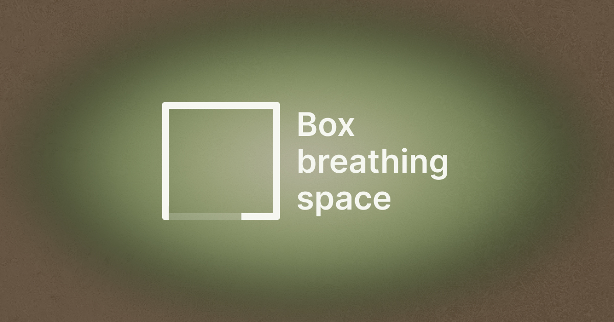 Boxbreathing, as it opens in a browser tab